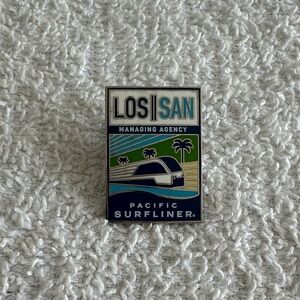 Amtrak Pacific Surfliner LOS/SAN Enamel Pin